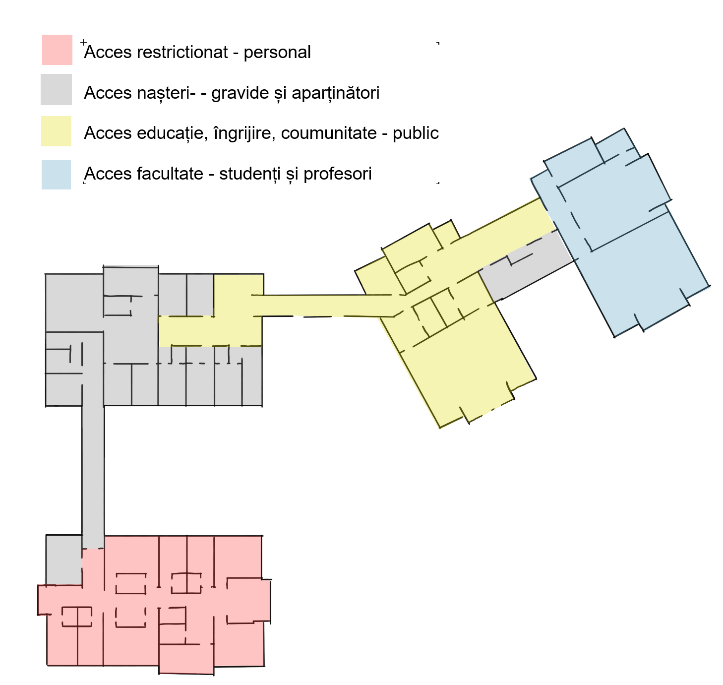 Upper floor / colour programme diagram